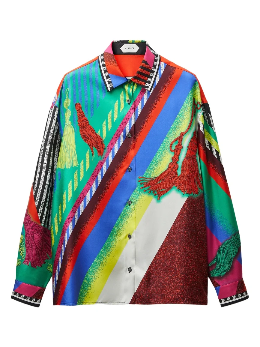 Printed Silk Twill Shirt Printed Silk Twill Shirt