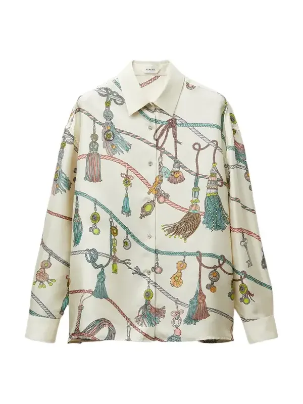 Printed Silk Twill Shirt Printed Silk Twill Shirt
