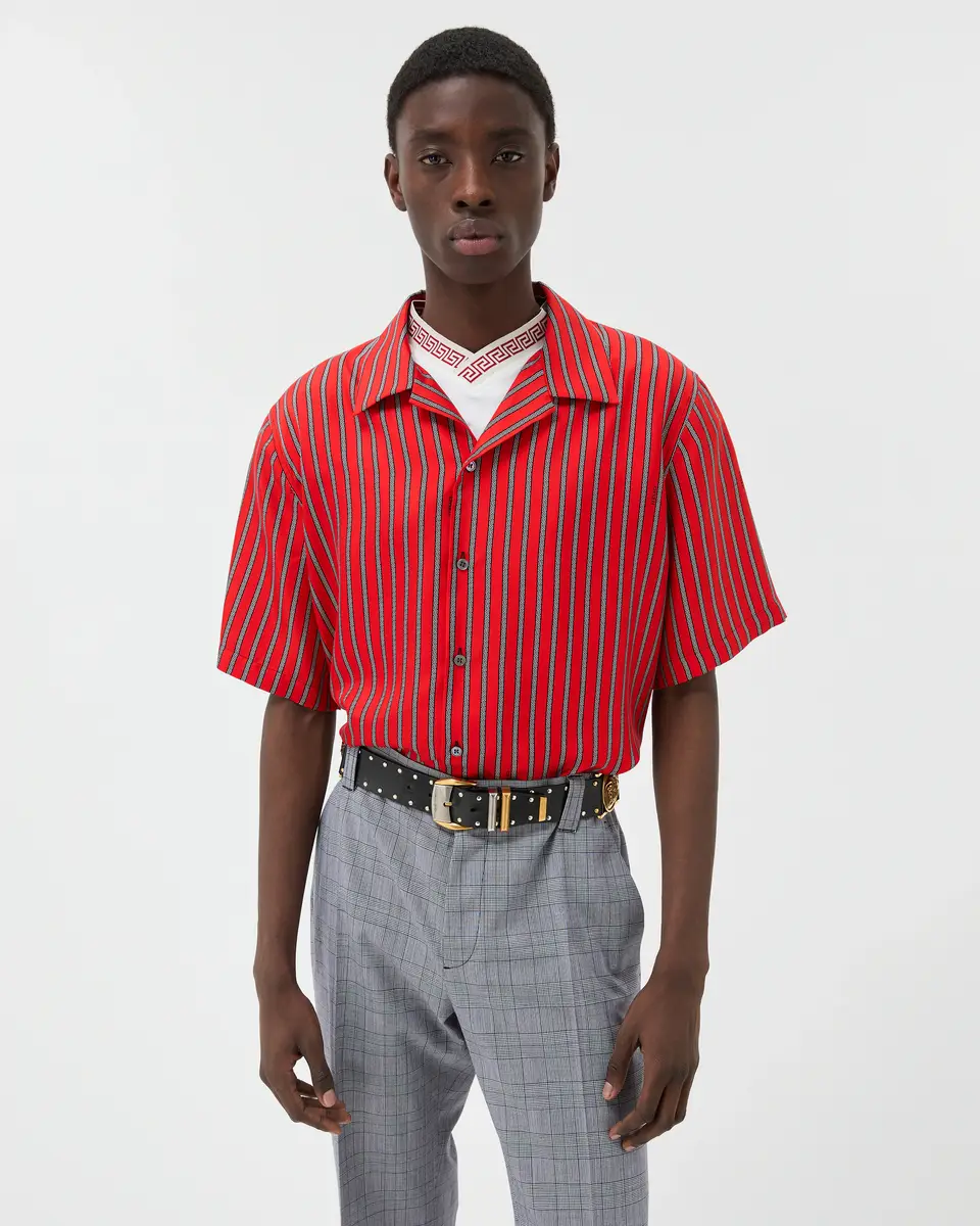 Versace Printed Silk Twill Shirt | Thumbnail 2 Versace Printed Silk Twill Shirt | Thumbnail 2
