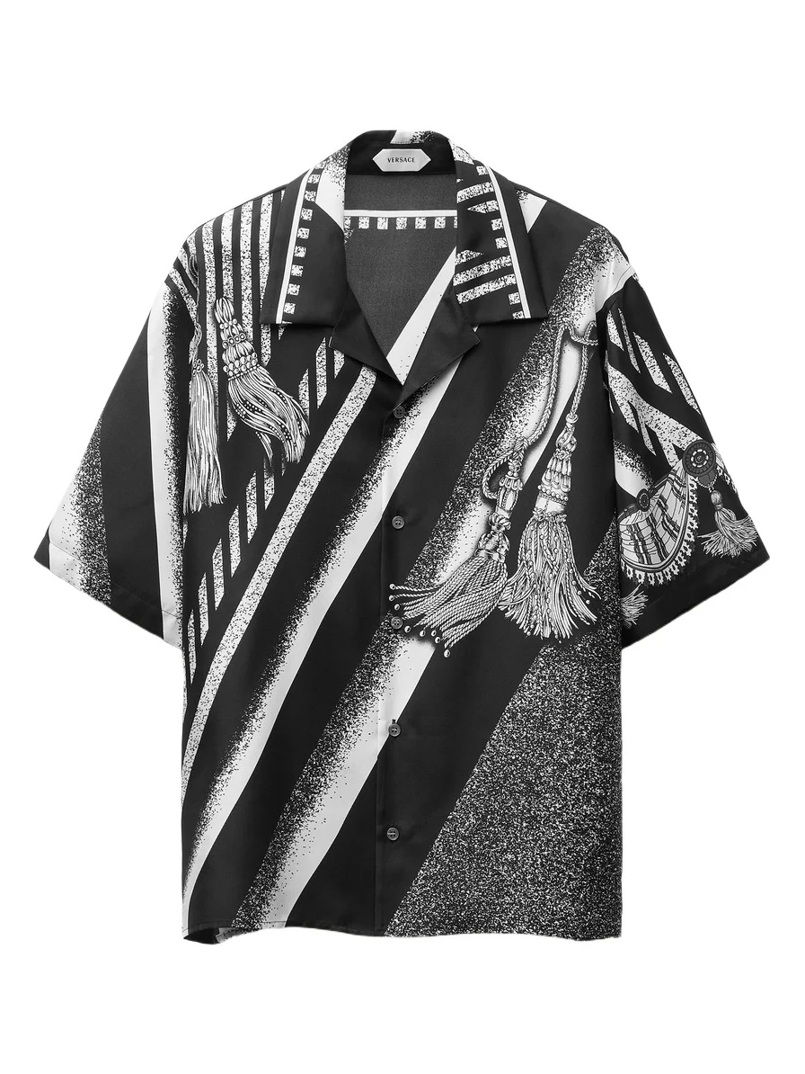 Printed Silk Twill Shirt