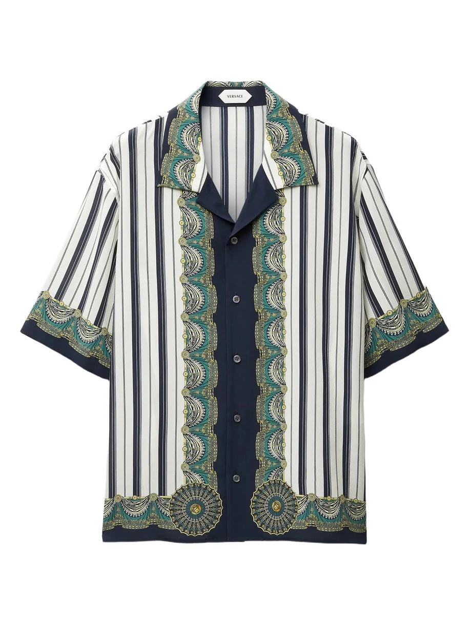 Printed Crêpe De Chine Silk Shirt