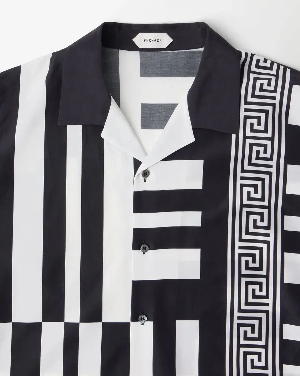 Versace Printed Cotton-Silk Shirt | Thumbnail 2 Versace Printed Cotton-Silk Shirt | Thumbnail 2