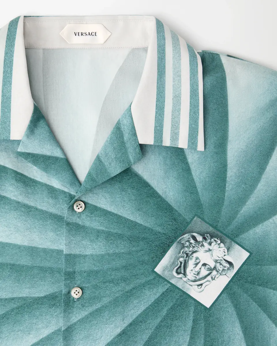 Versace Printed Cotton-Poplin Shirt | Thumbnail 2 Versace Printed Cotton-Poplin Shirt | Thumbnail 2