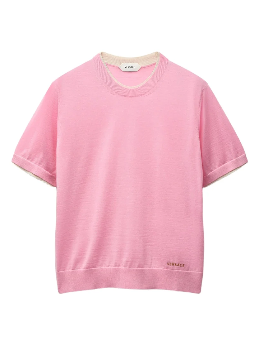 Versace Wool Knit T-Shirt