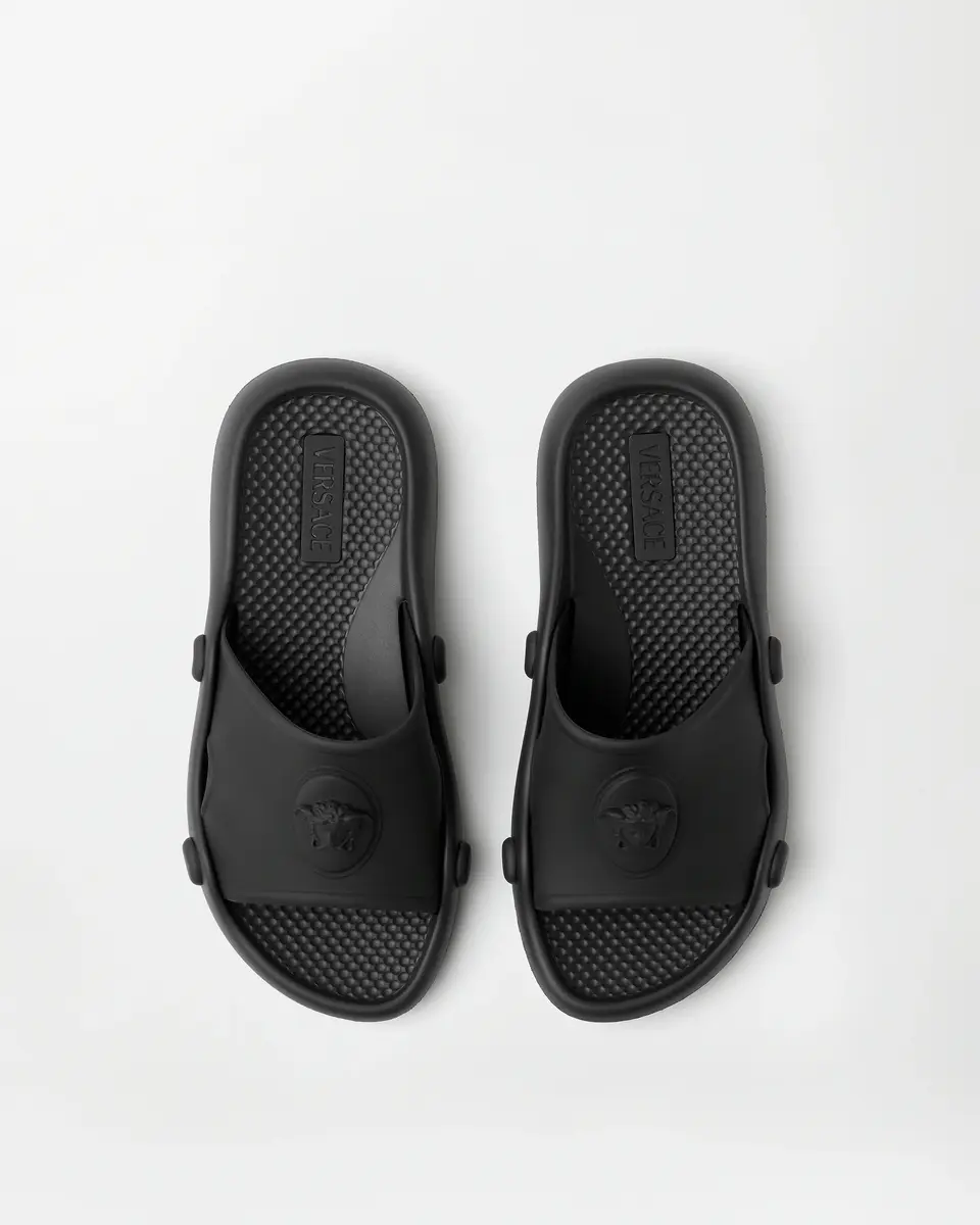 Versace Nettuno Rubber Slides | Thumbnail 2