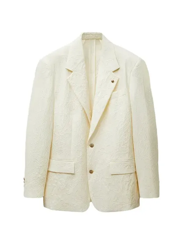 Versace Wool Creased Blazer