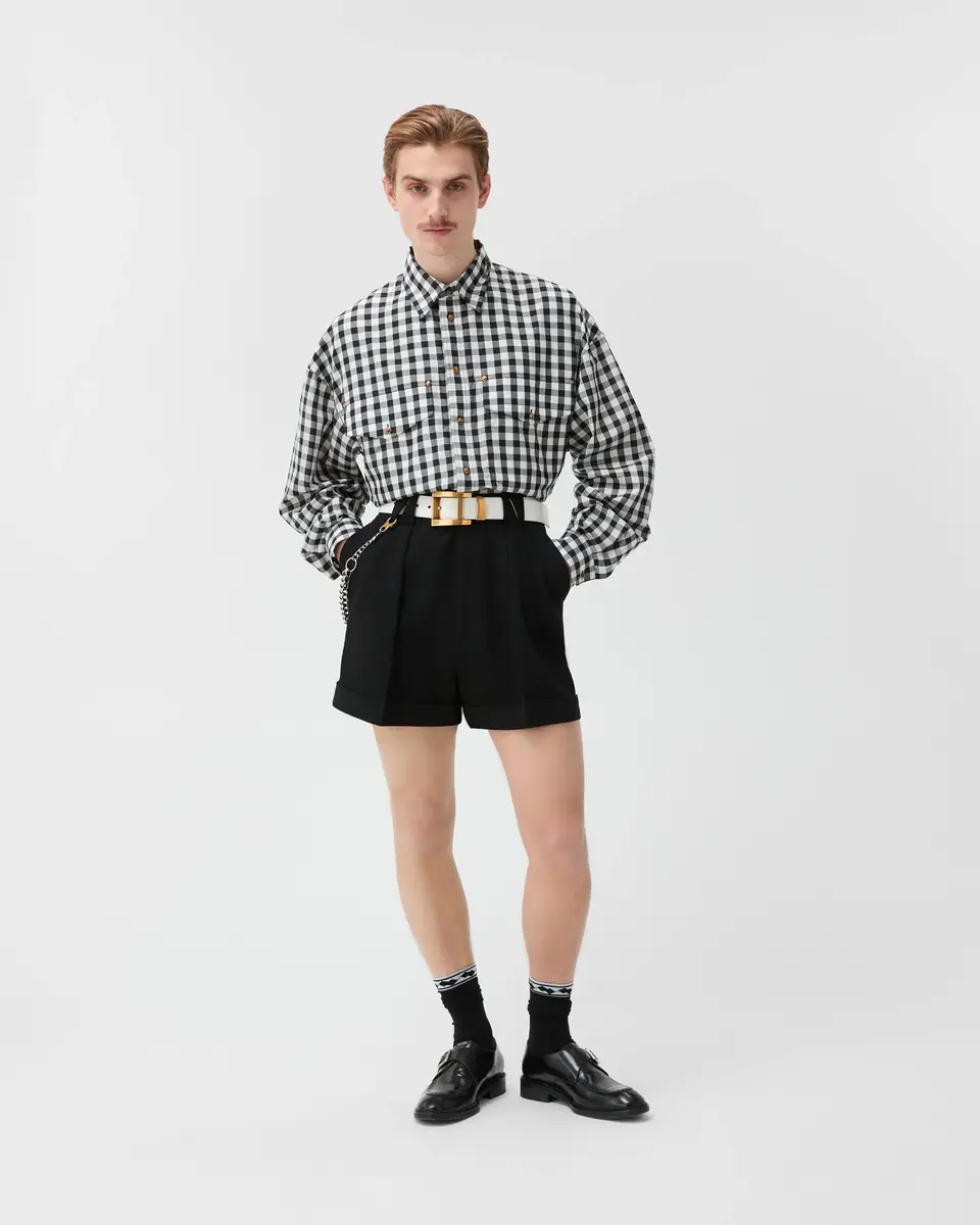 Versace Stretch Wool Shorts | Thumbnail 2