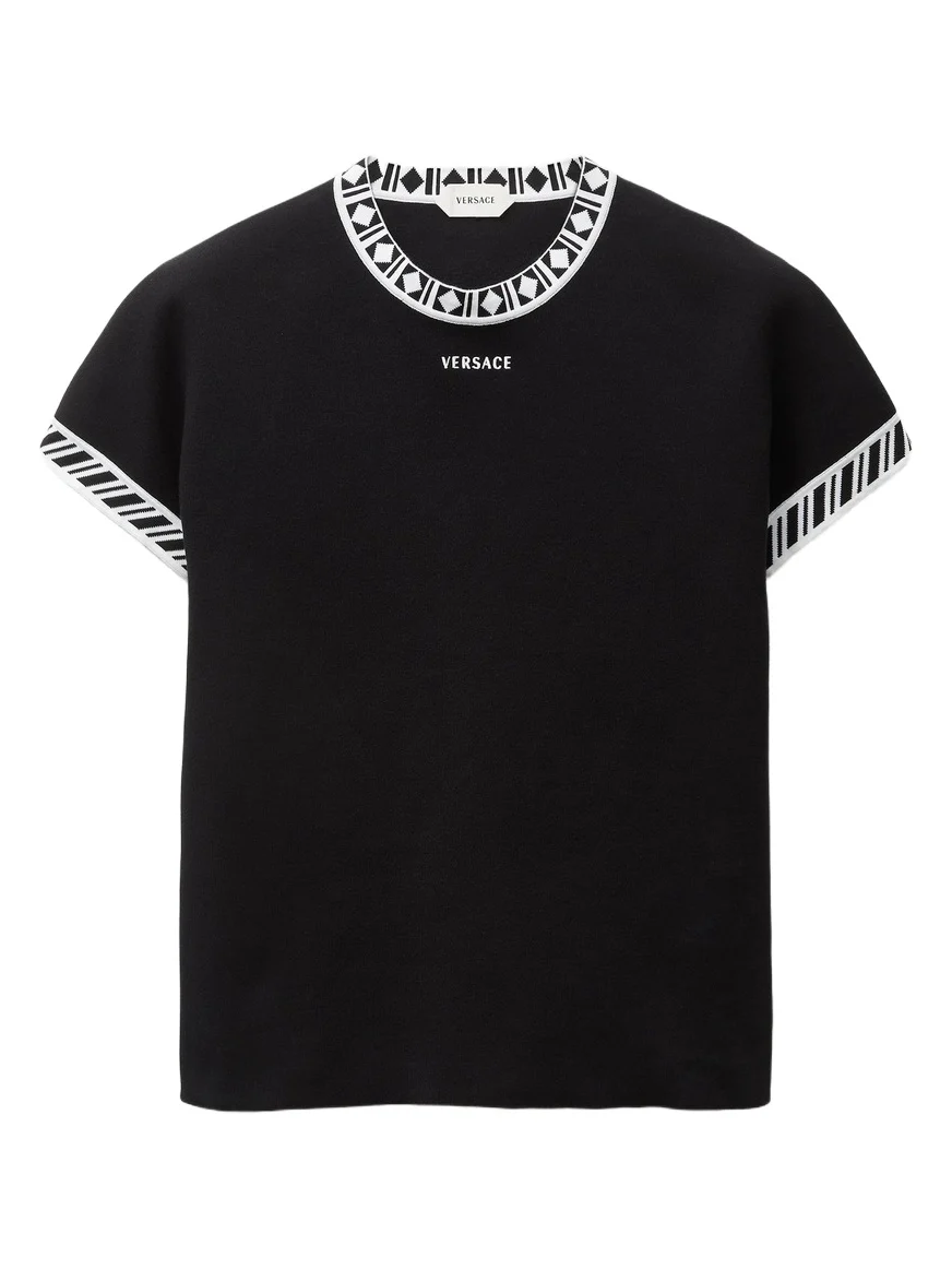 Versace Cotton Knit T-Shirt