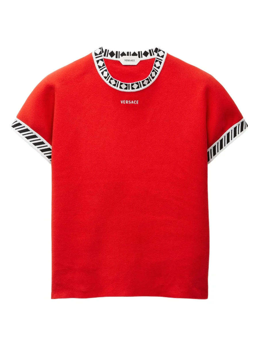 Versace Cotton Knit T-Shirt