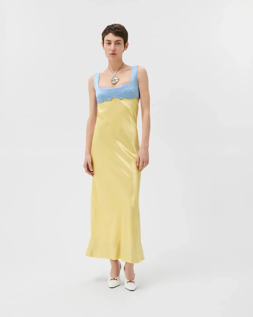 Versace Silk Cady Satin Gown | Thumbnail 2