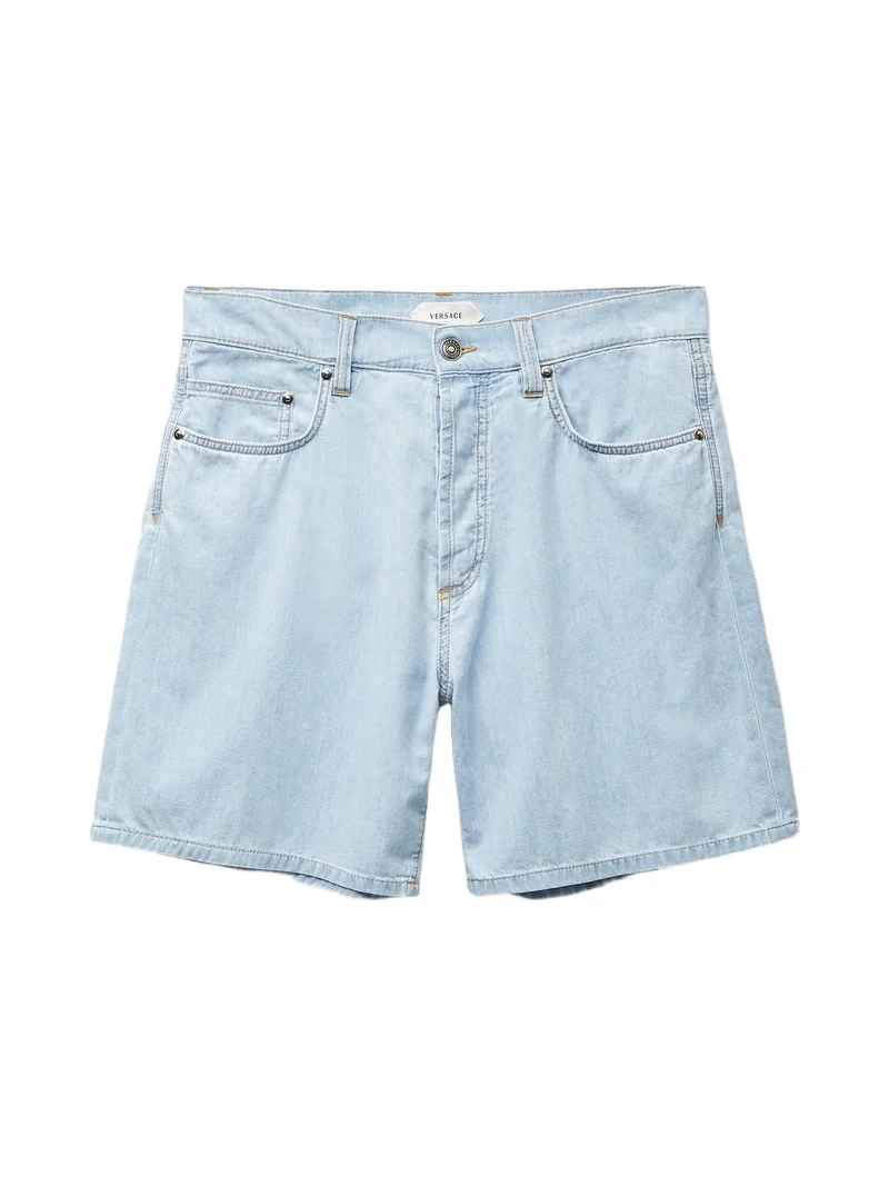 Versace Chambray Denim Shorts