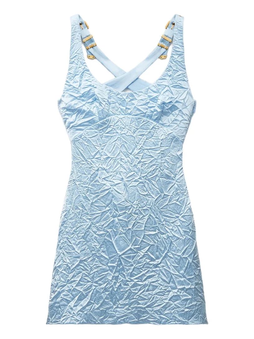 Versace Silk Cady Satin Mini Dress