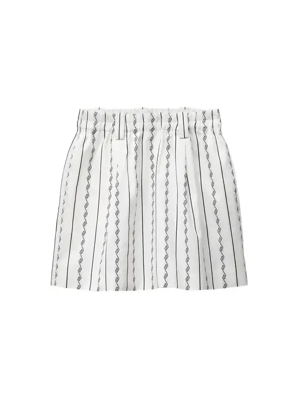Versace Jacquard Cotton-Silk Skirt