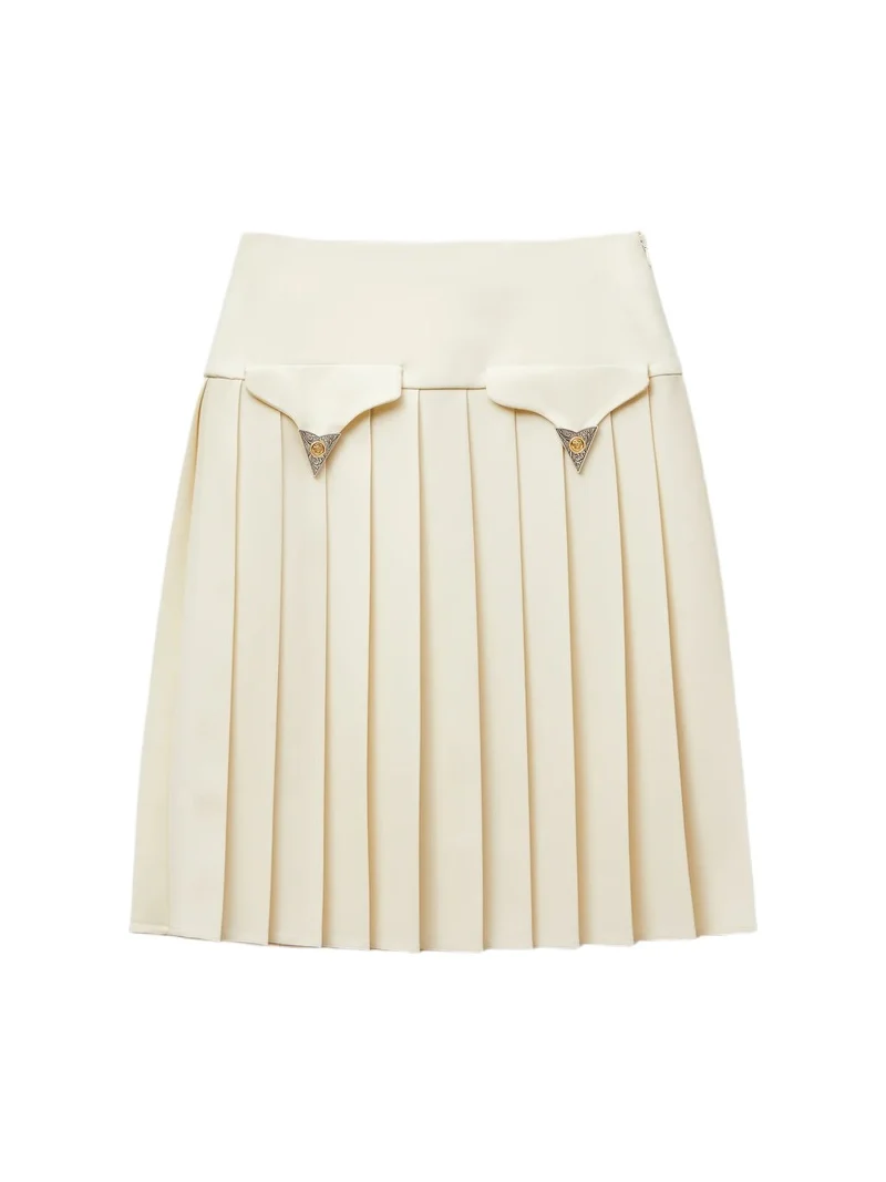 Pleated Wool Midi Skirt Pleated Wool Midi Skirt