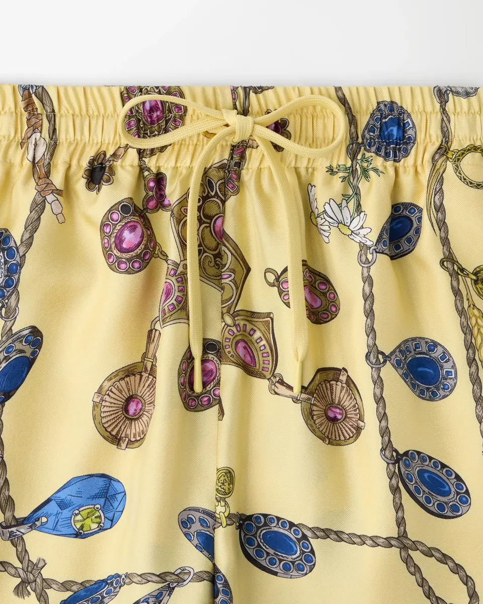 Versace Printed Silk Twill Shorts | Thumbnail 2 Versace Printed Silk Twill Shorts | Thumbnail 2