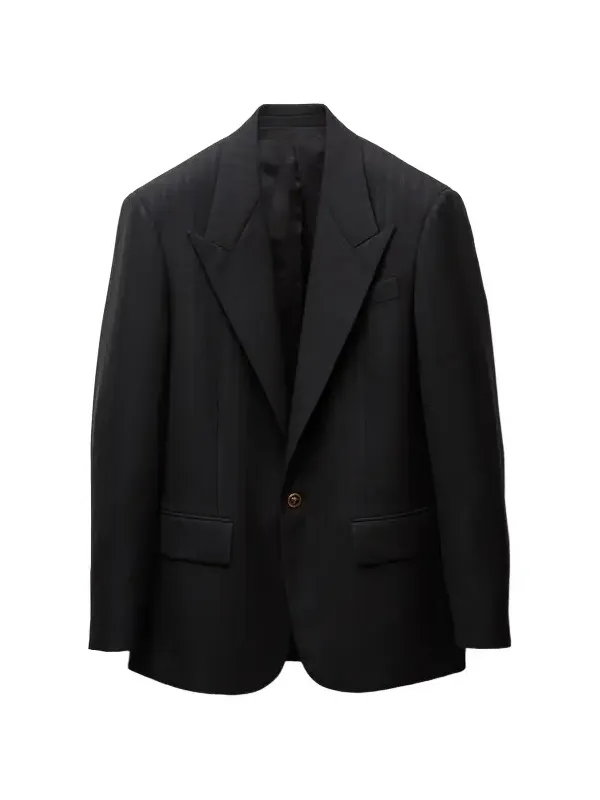 Versace Jacquard Wool Blazer