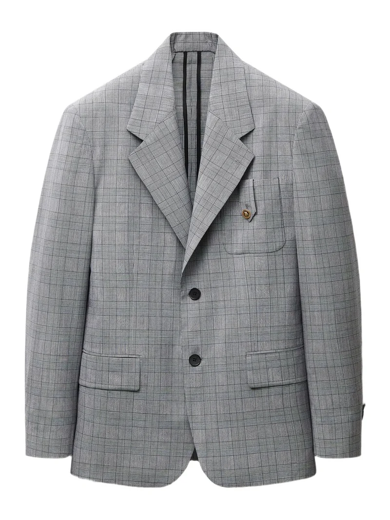 Prince Of Wales Wool Blazer