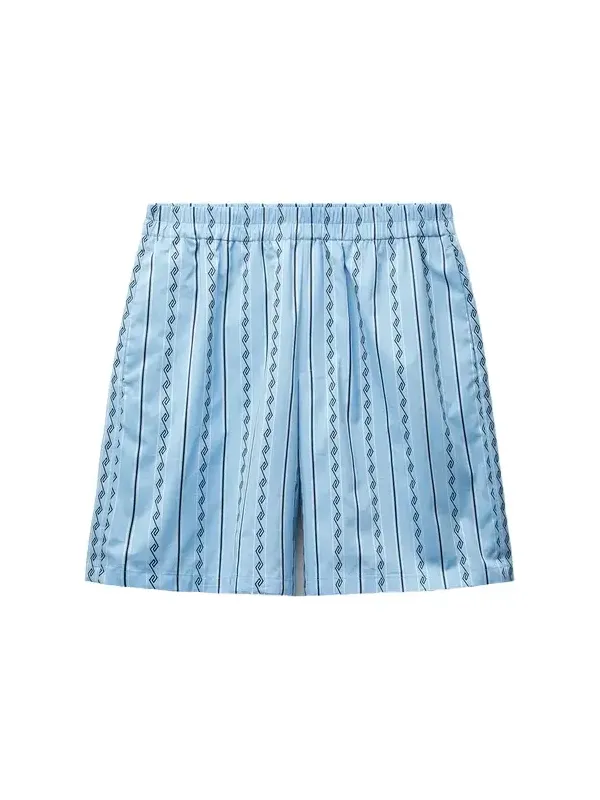 Versace Jacquard Cotton-Silk Shorts