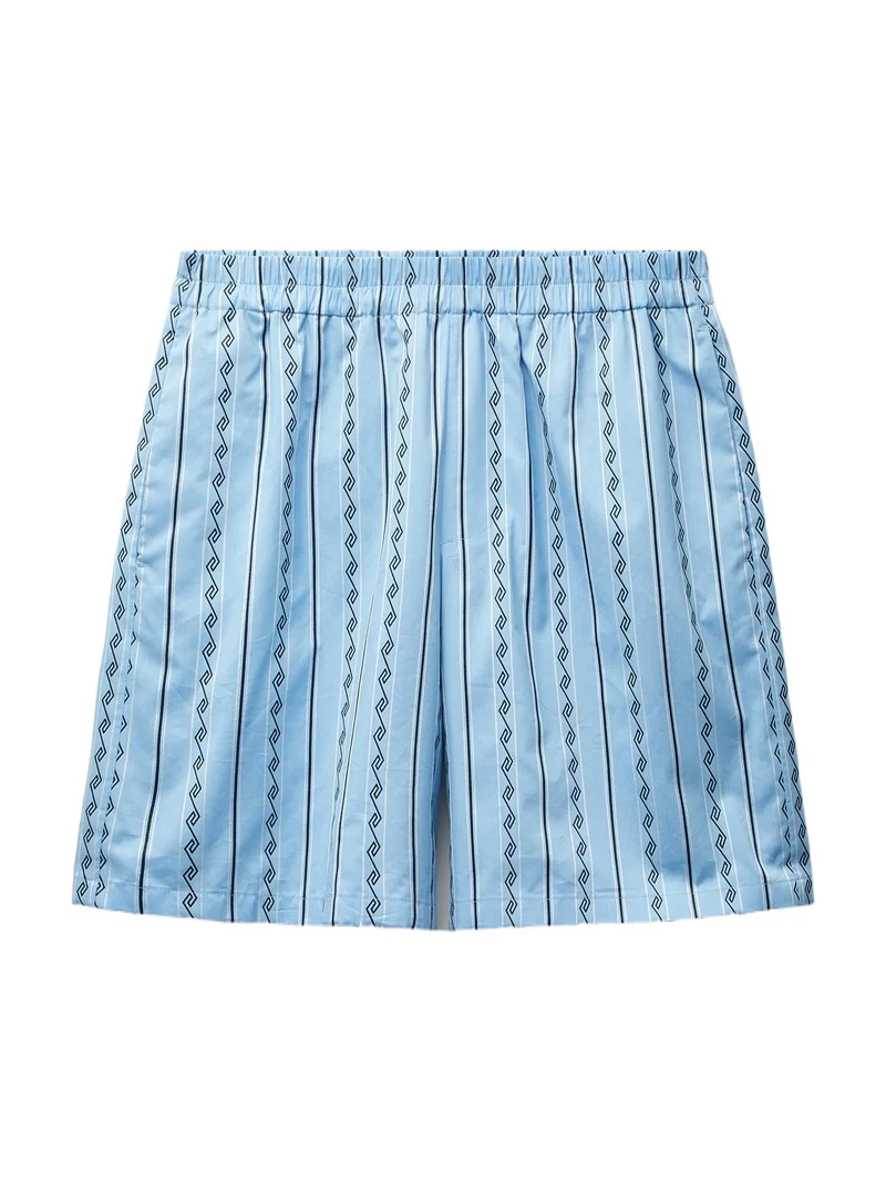 Versace Jacquard Cotton-Silk Shorts