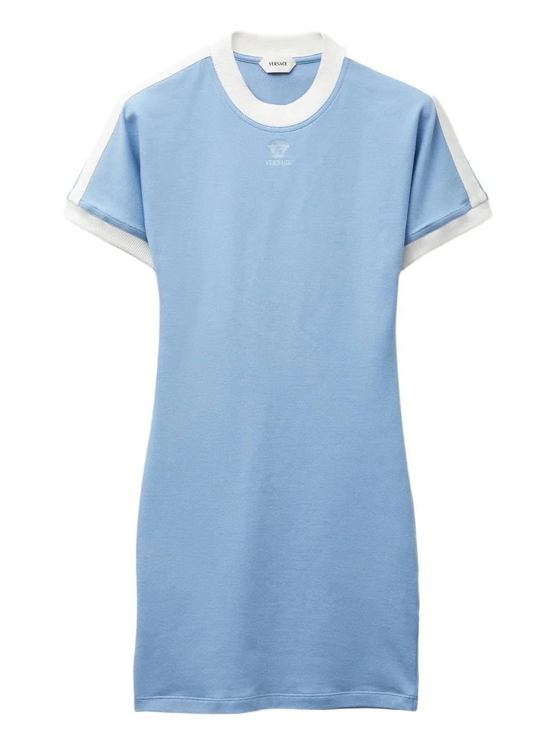 Embroidered-Logo Stretch Cotton-Jersey Mini Dress Embroidered-Logo Stretch Cotton-Jersey Mini Dress