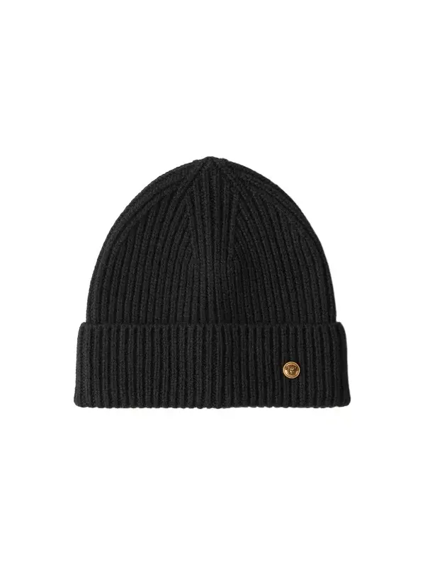 Ribbed Wool Knit Beanie