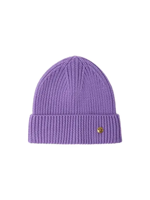 Ribbed Wool Knit Beanie