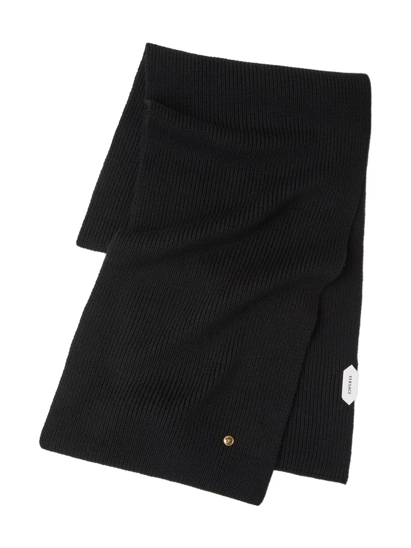 Ribbed Wool Knit Scarf Ribbed Wool Knit Scarf
