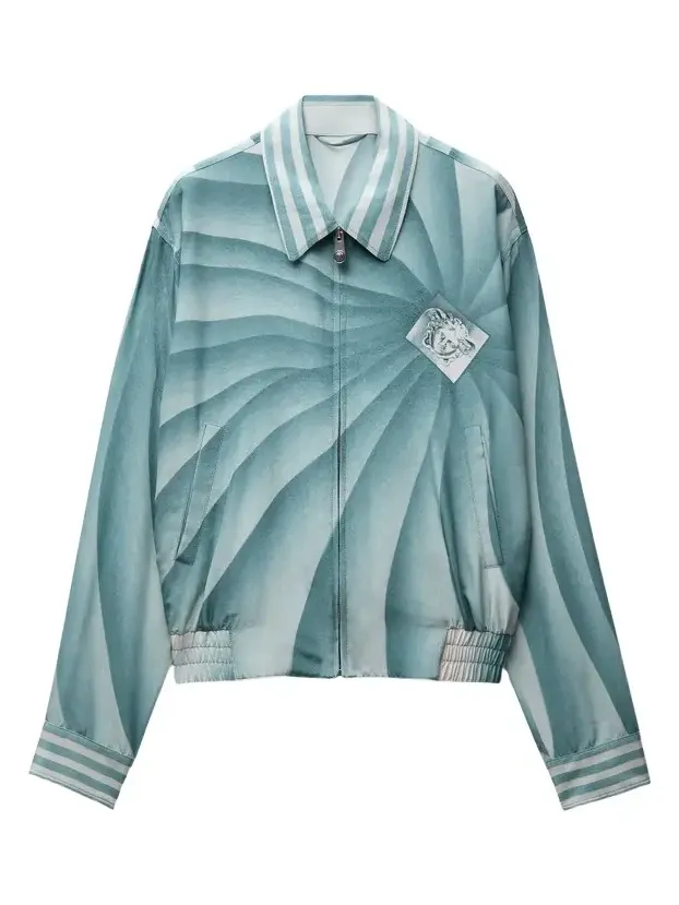 Printed Silk-Poplin Blouson Printed Silk-Poplin Blouson