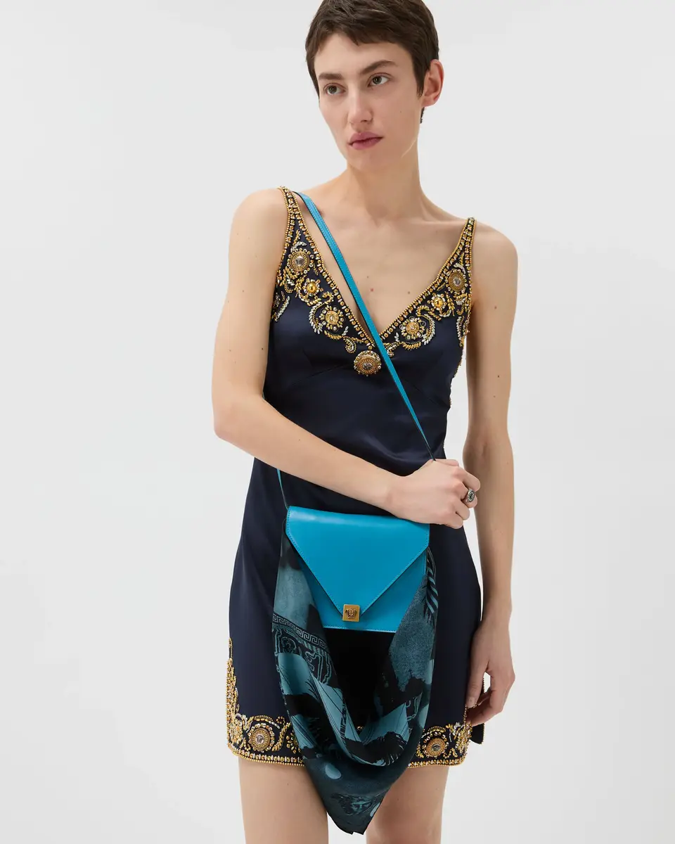 Versace Printed Silk Scarf Charm 55 cm | Thumbnail 2 Versace Printed Silk Scarf Charm 55 cm | Thumbnail 2