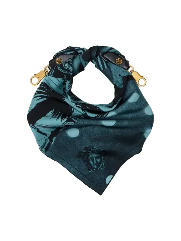 Printed Silk Scarf Charm 55 cm