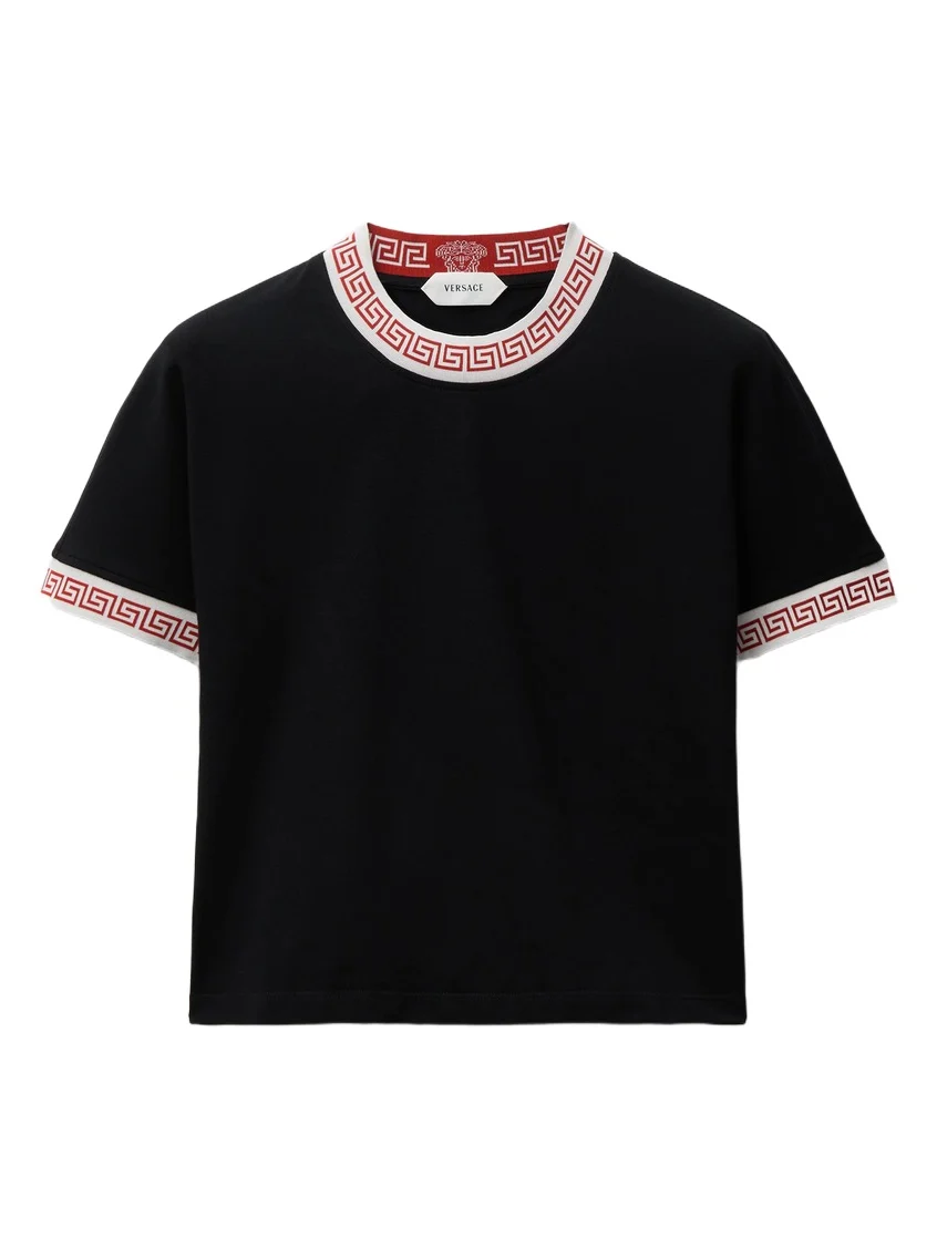 Versace Jacquard Stretch Cotton-Jersey T-Shirt