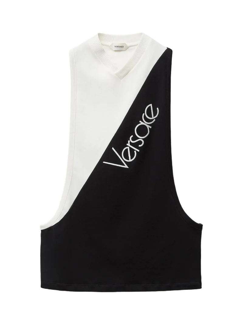 Embroidered-Logo Cotton-Jersey Tank Top Embroidered-Logo Cotton-Jersey Tank Top