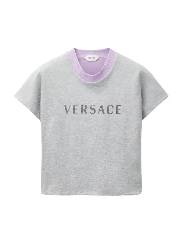 Versace Printed Stretch Cotton-Jersey T-Shirt