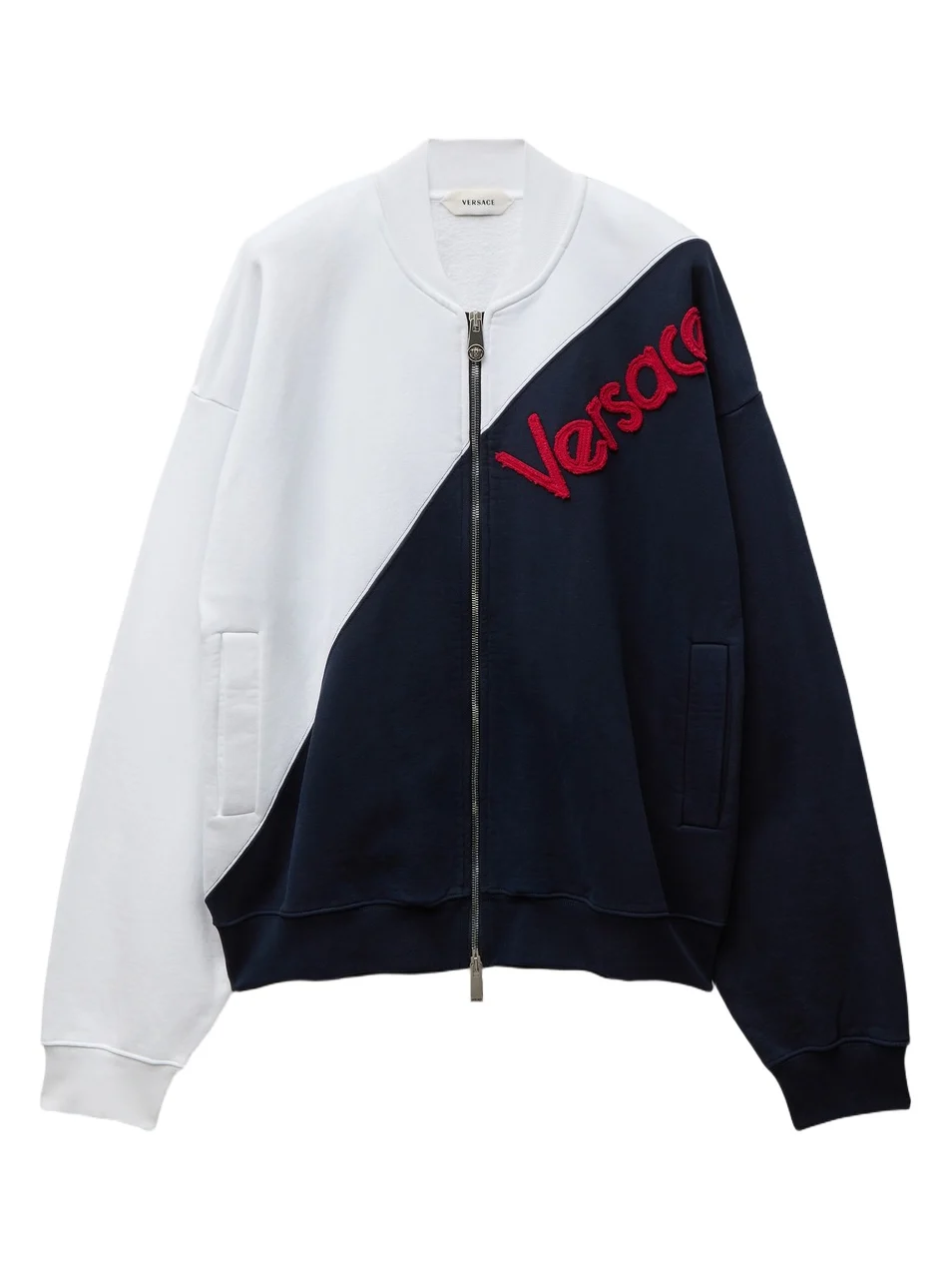 Embroidered-Logo Cotton Zip Sweatshirt Embroidered-Logo Cotton Zip Sweatshirt