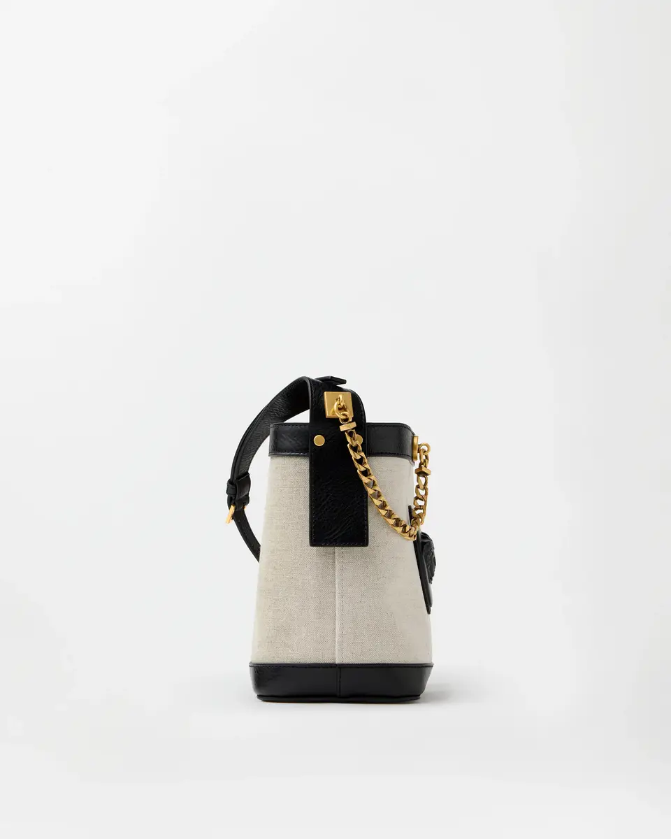 Versace Pivot Mini Canvas Bucket Bag | Thumbnail 2