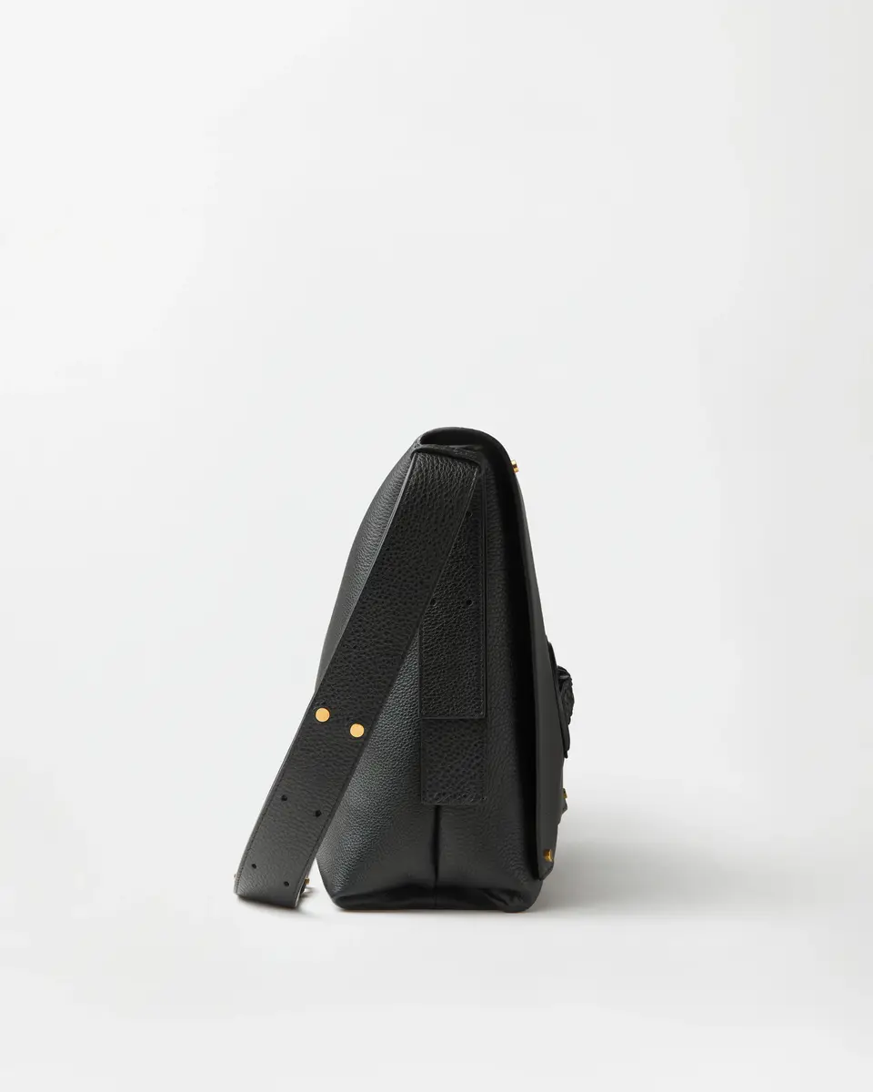Versace Lou Large Leather Messenger Bag | Thumbnail 2 Versace Lou Large Leather Messenger Bag | Thumbnail 2