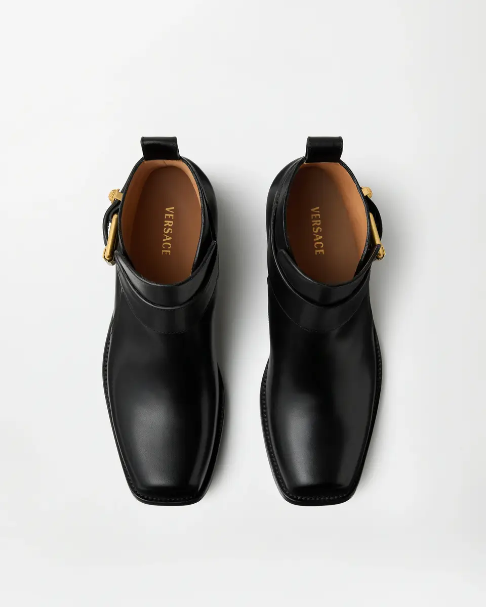 Versace Orlando Leather Boots | Thumbnail 2 Versace Orlando Leather Boots | Thumbnail 2