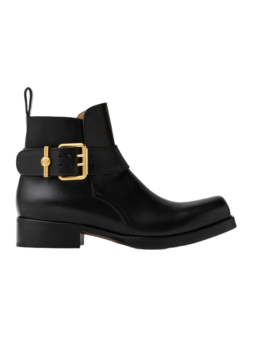 Versace Orlando Leather Boots