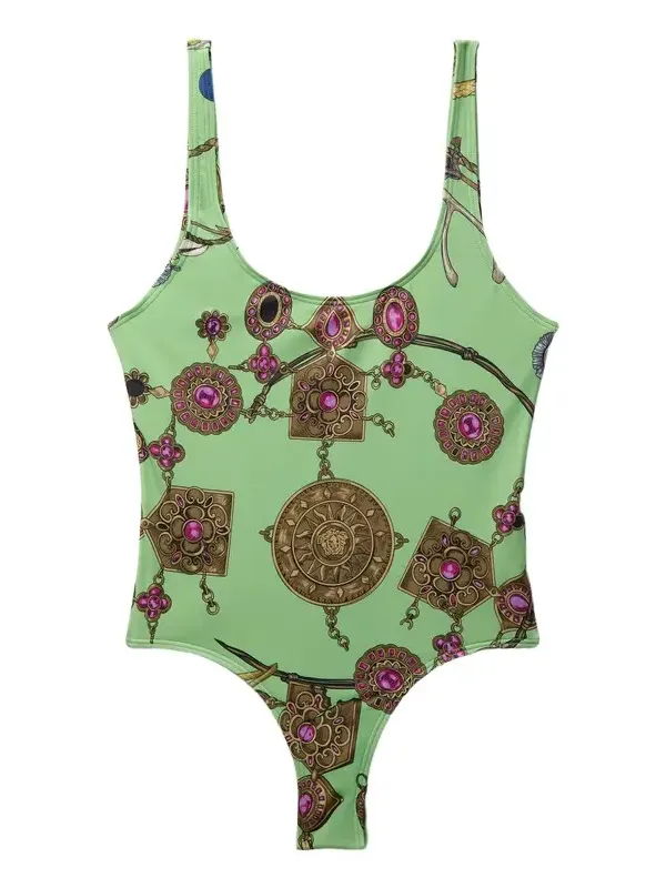 Printed One-Piece Swimsuit Printed One-Piece Swimsuit