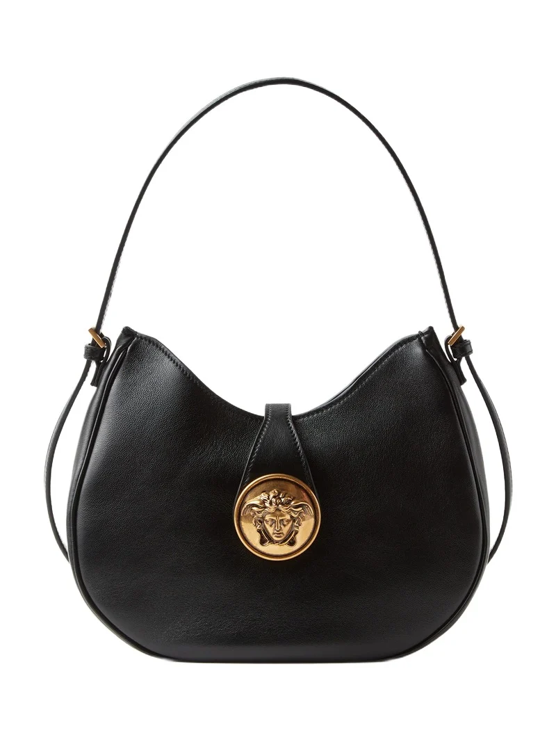 Versace Emblème Nappa Hobo Bag