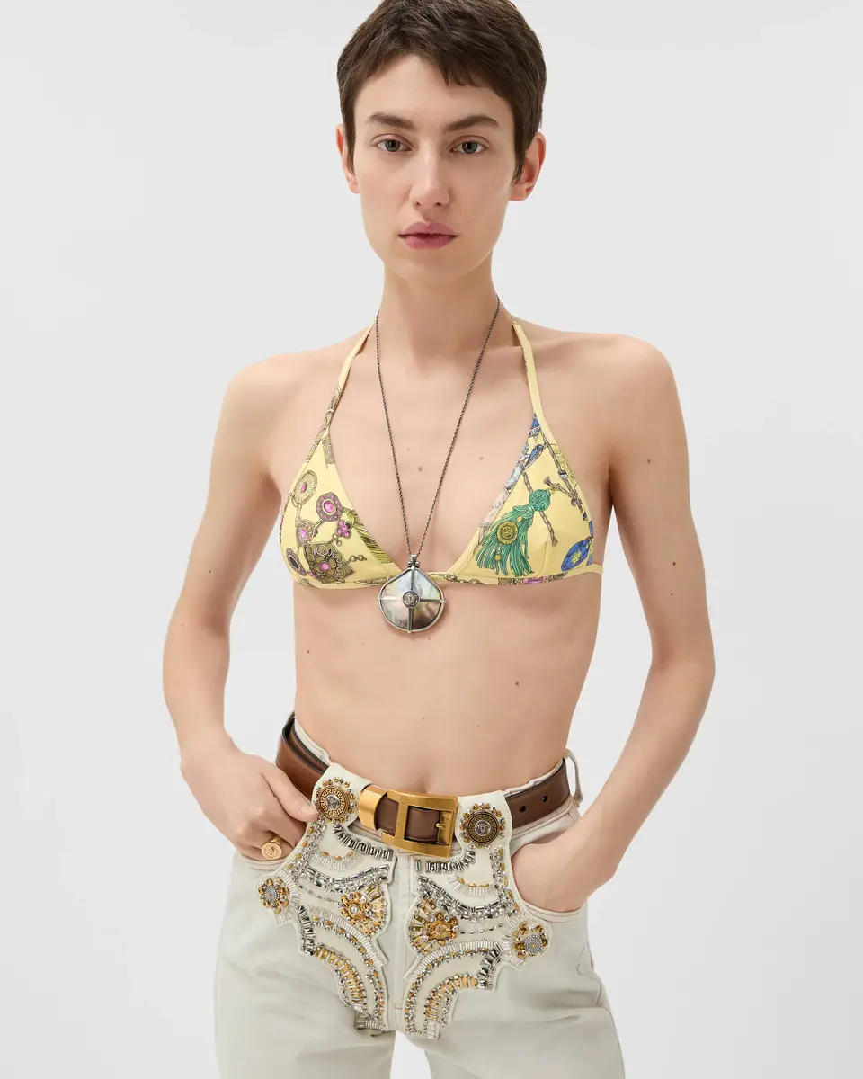 Versace Printed Bikini Top | Thumbnail 2