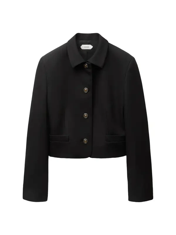 Versace Grain De Poudre Wool Jacket