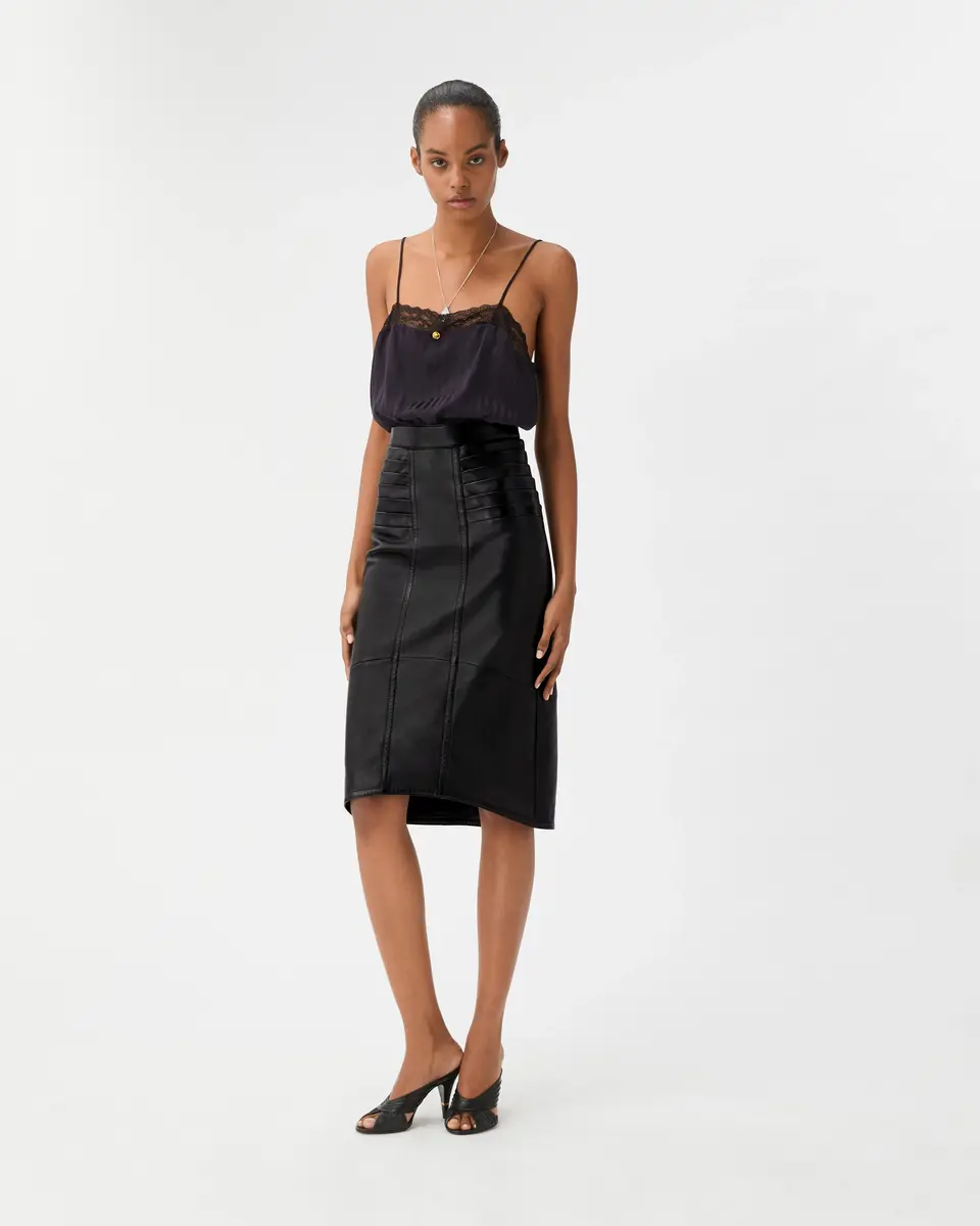 Versace Nappa Midi Skirt | Thumbnail 2 Versace Nappa Midi Skirt | Thumbnail 2