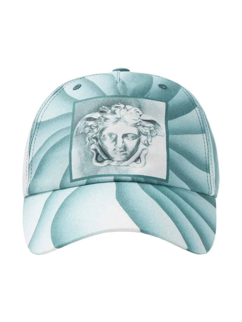 Versace Printed Cotton Baseball Cap