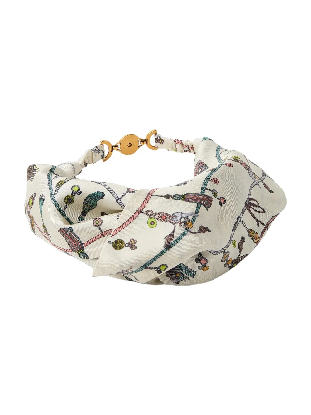 Versace Printed Silk Twill Headband