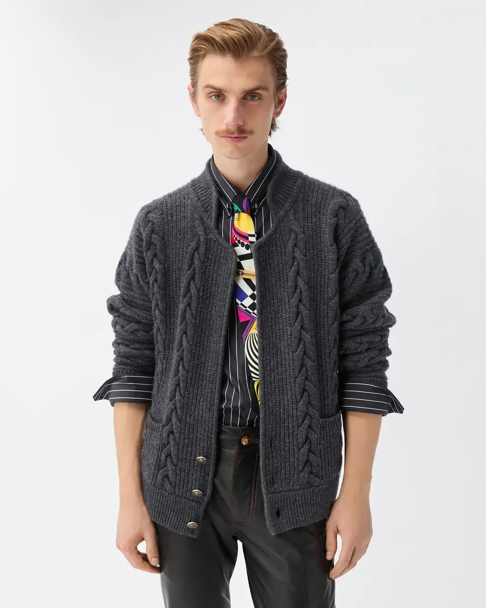 Versace Wool & Cashmere Knit Cardigan | Thumbnail 2 Versace Wool & Cashmere Knit Cardigan | Thumbnail 2