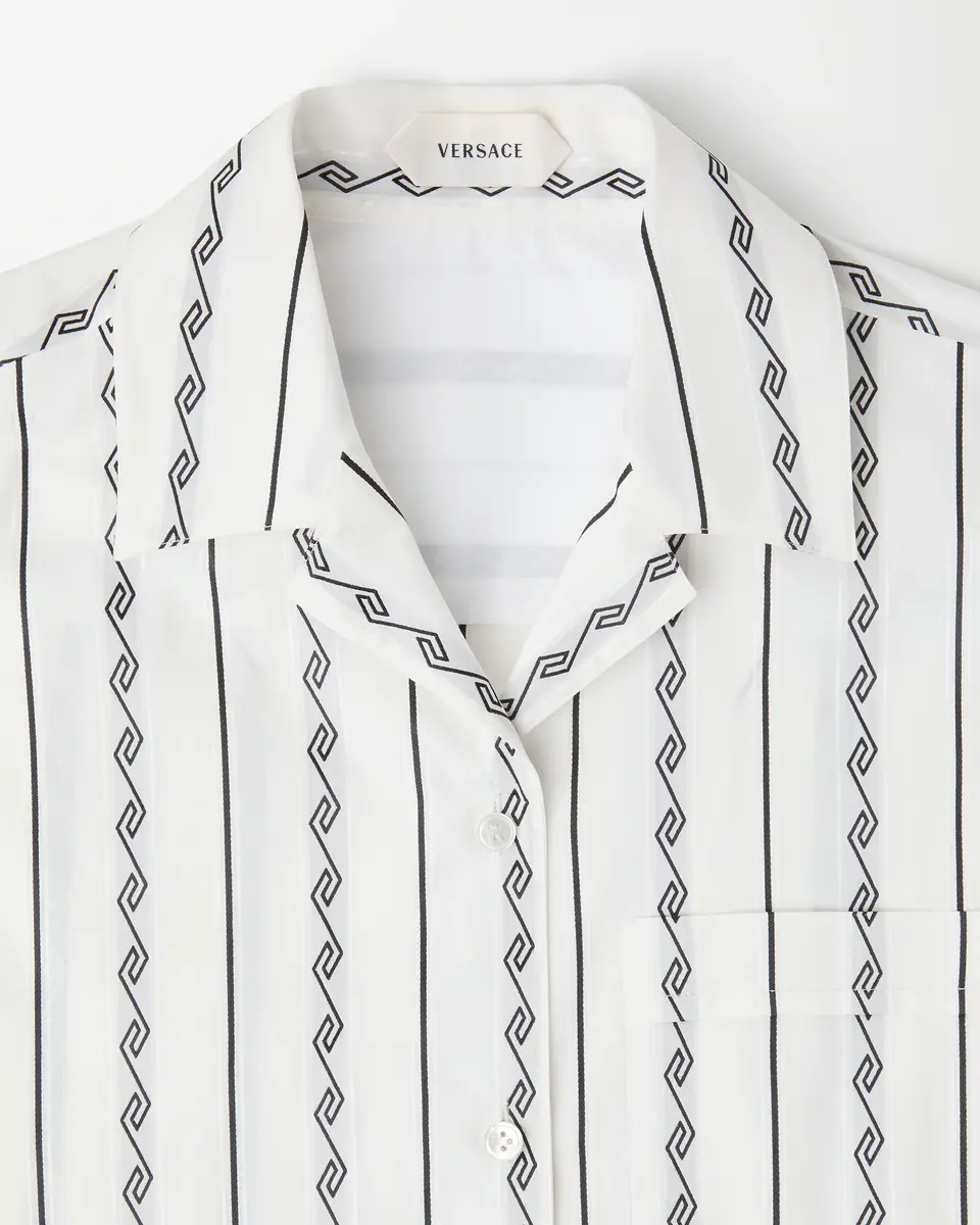 Versace Jacquard Cotton-Silk Shirt | Thumbnail 2 Versace Jacquard Cotton-Silk Shirt | Thumbnail 2