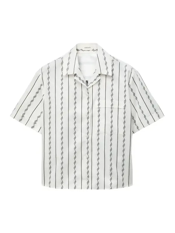 Versace Jacquard Cotton-Silk Shirt