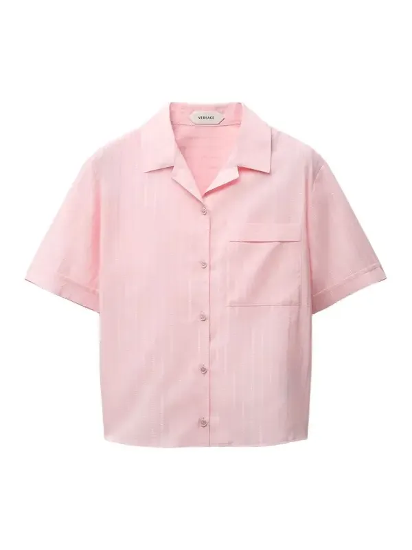 Versace Jacquard Cotton-Silk Shirt