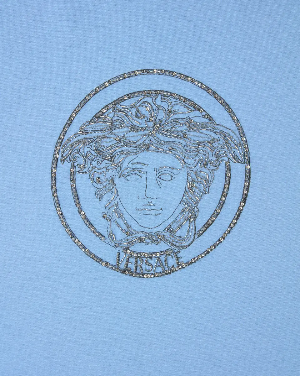 Versace Embroidered-Logo Cotton-Jersey Slim T-Shirt | Thumbnail 2 Versace Embroidered-Logo Cotton-Jersey Slim T-Shirt | Thumbnail 2
